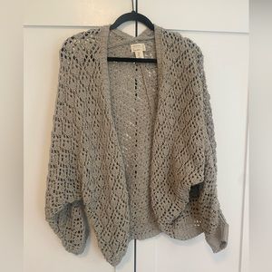 Green knit cardigan
